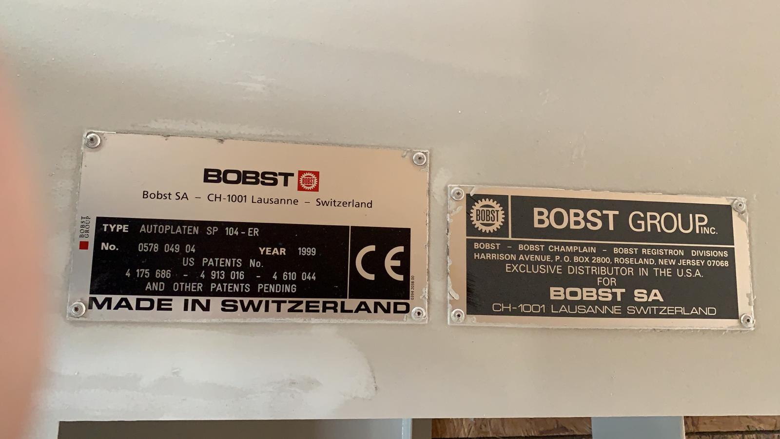 Bobst SP 104 ER Year 1999 Size 