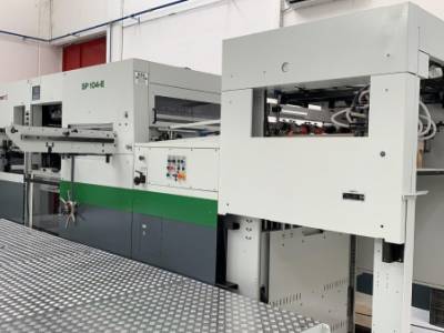 One Automatic Die-Cutting machine Bobst SP 104 E 2004 fully rebuilt to Usa packaging printer