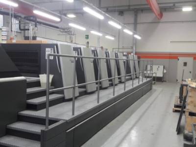A beautiful Heidelberg XL105-6P3+LX3 rebuilt to a printer in Emilia Romagna (I)