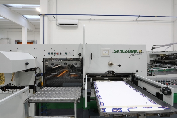 Una BOBST SP 102 BMA FoilMaster completamente revisionata ad uno stampatore in USA