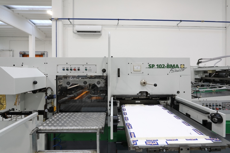A Fully Rebuilt Hot Foil Stamping BOBST SP 102 BMA FoilMaster to USA printer