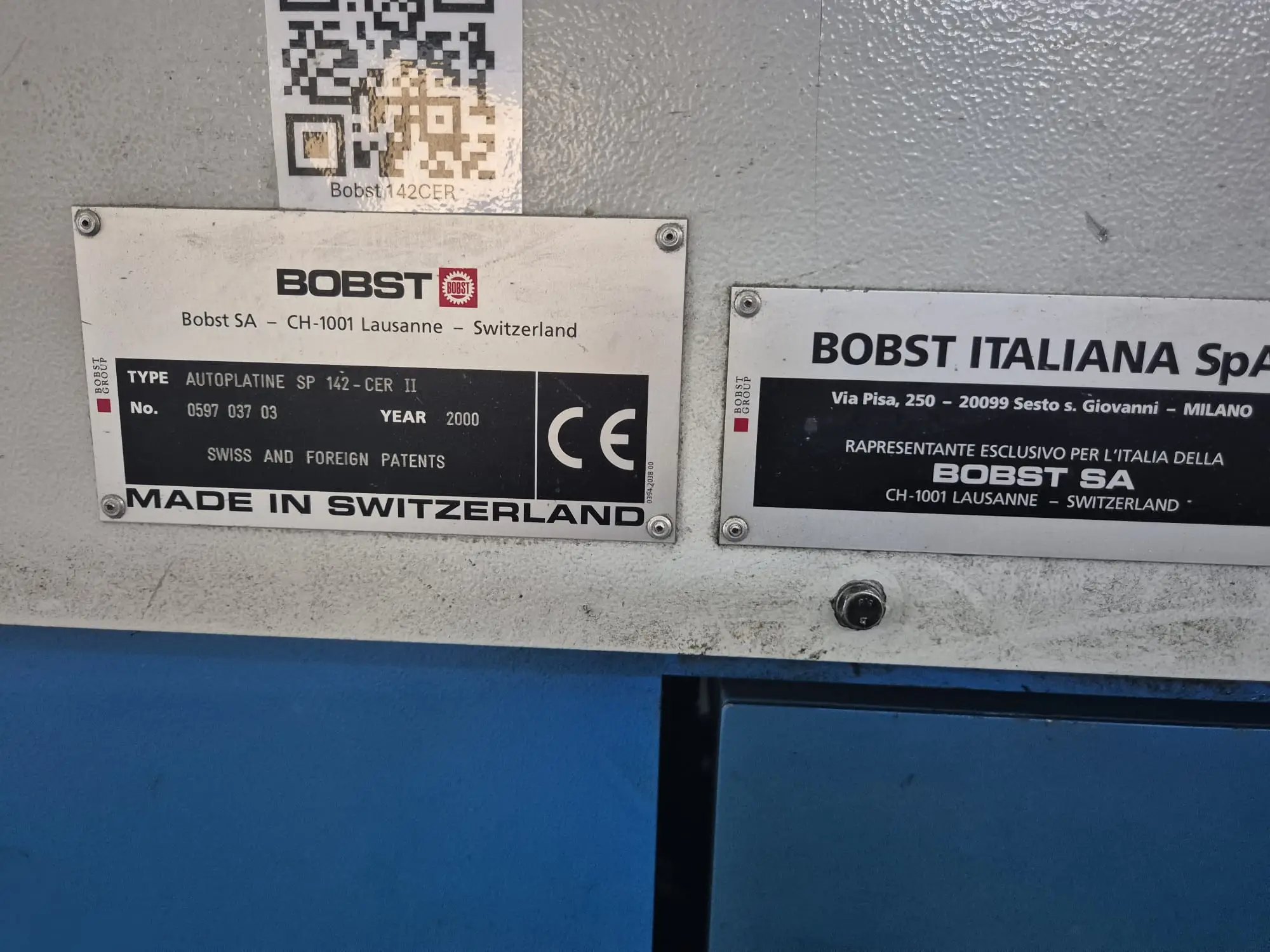 Bobst SP 142 CER II 2000 ref.25036562