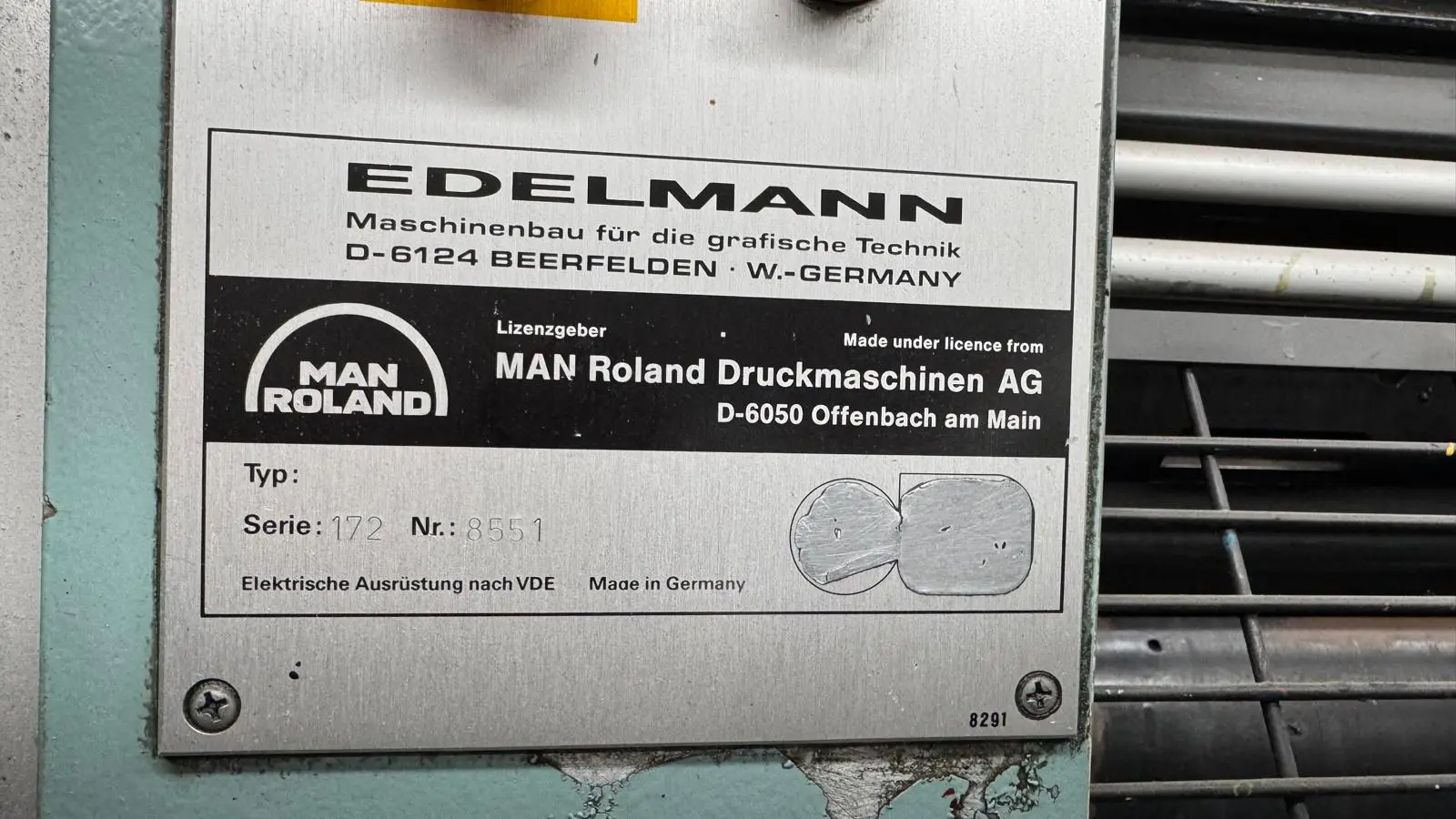 Manroland PRACTICA-1 1990 rif.25036529