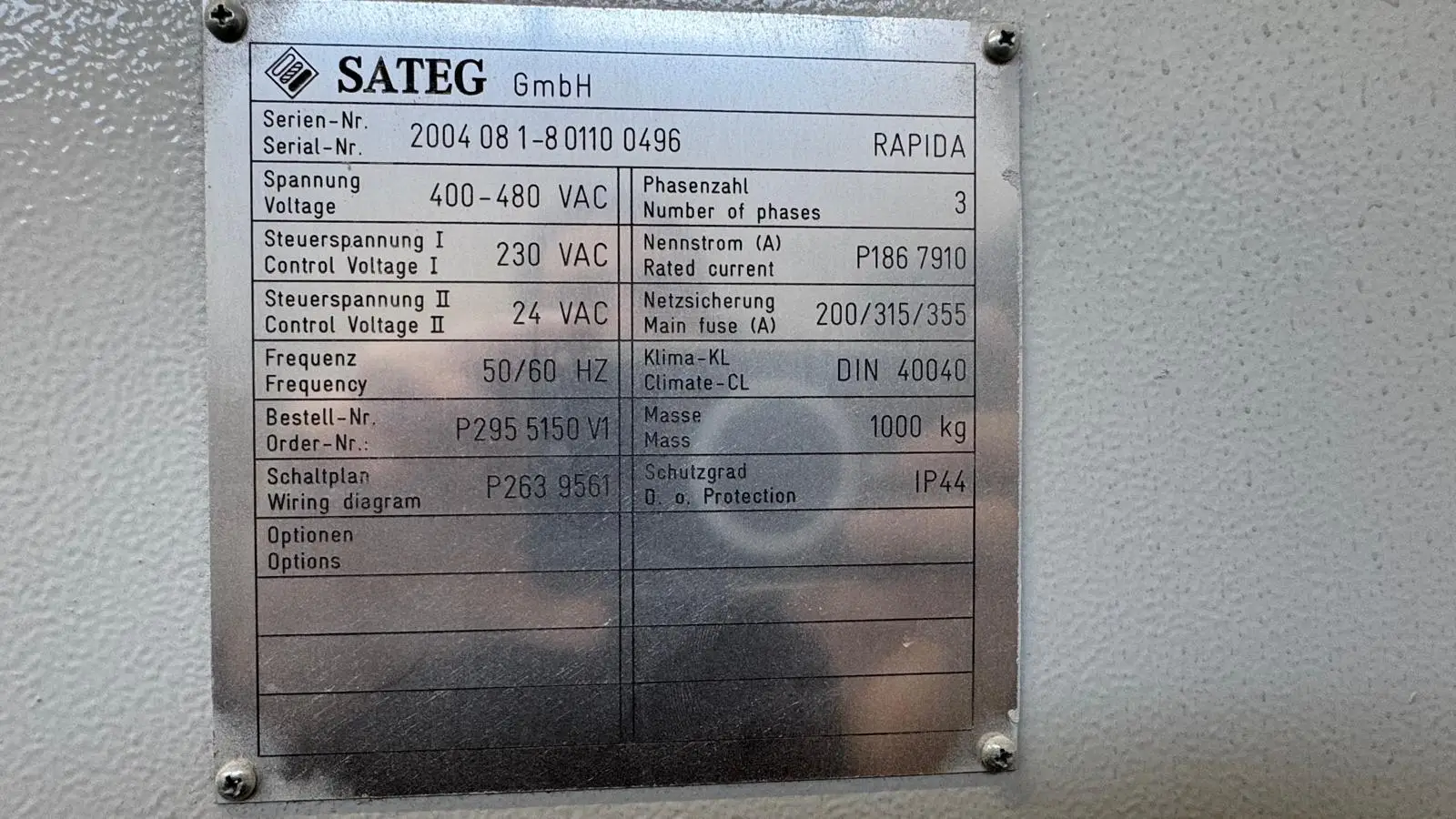 KBA RAPIDA 162A-5 CX 1.5 mm 2004 ref.25036593