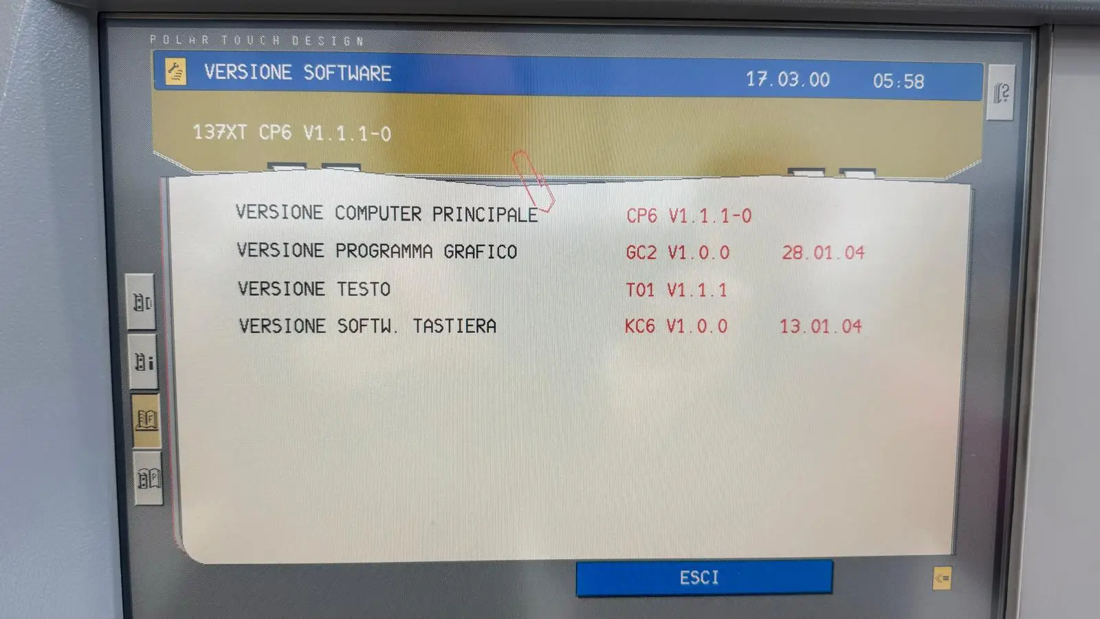Polar 137 XT - AT - Flow Line 2004 ref.26036743