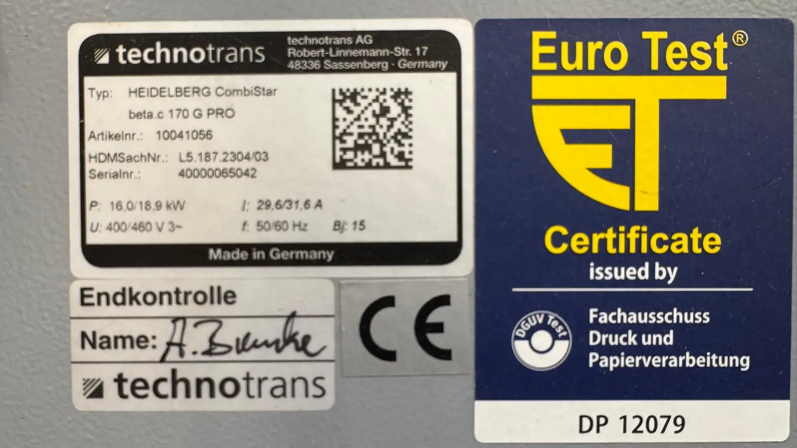 Heidelberg XL75-6 P2+LX 3 (F) Hybrid 2016 rif.24036459