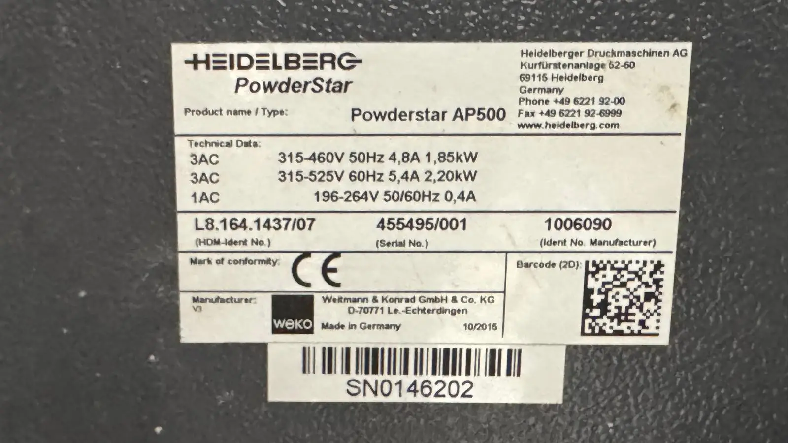 Heidelberg XL75-6 P2+LX 3 (F) Hybrid 2016 rif.24036459