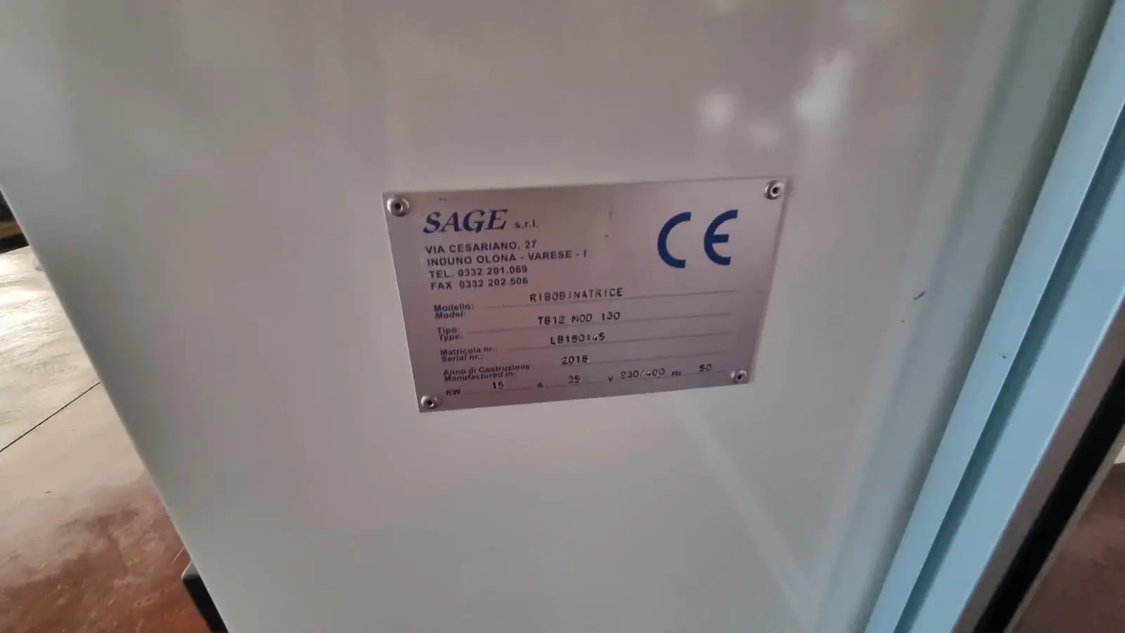 SAGE TB12 mod 130  ref.26036734