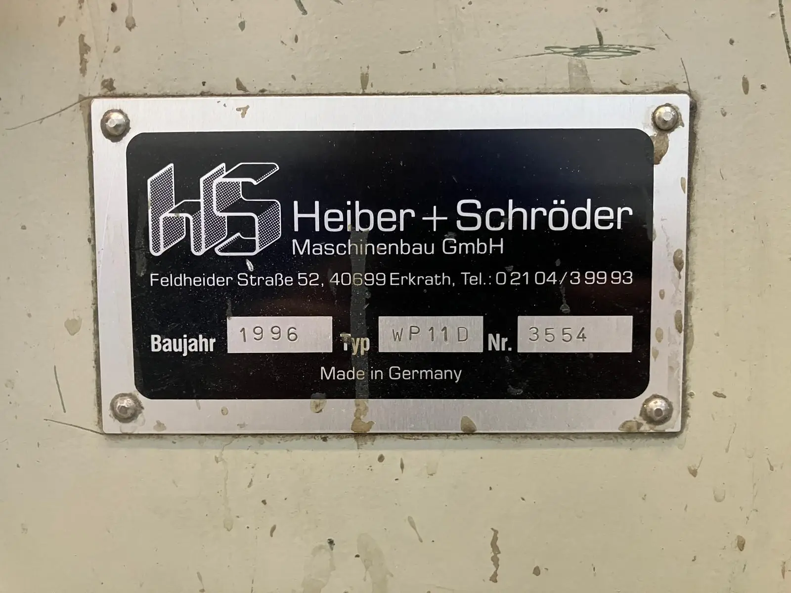 Heiber+Schr&ouml;der WP 11 D 1996 ref.24036474