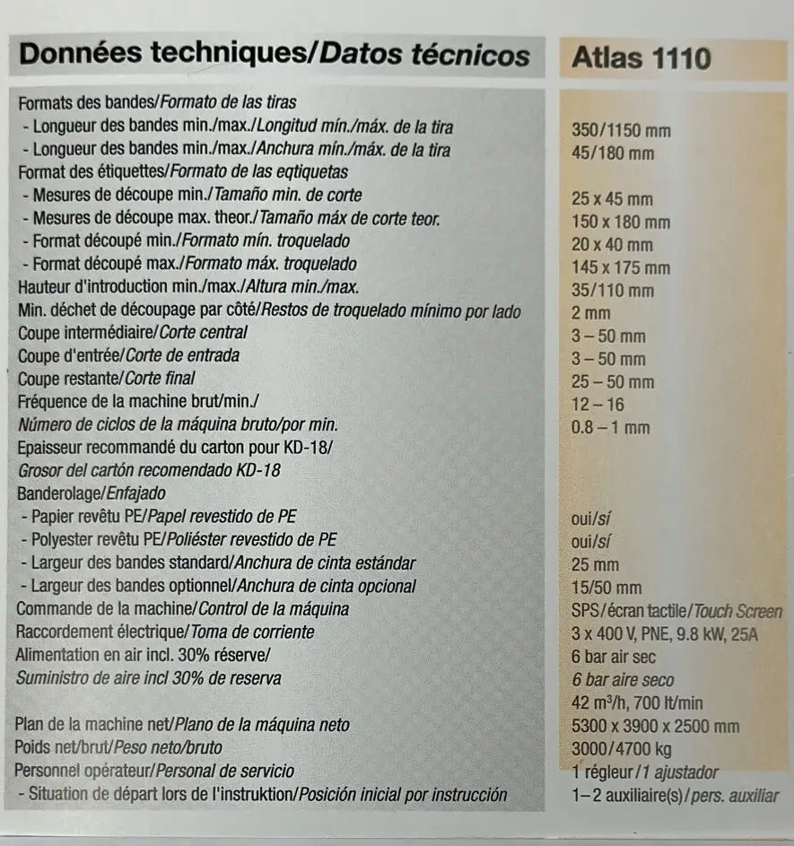 BLUMER ATLAS 110  PB18.1 1997 ref.22036204