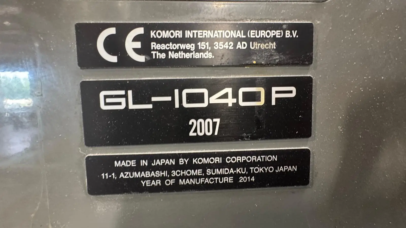 Komori GL 40-10  P H 2014 ref.24036468